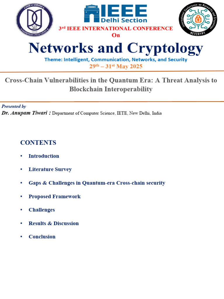 Cross-Chain Vulnerabilities in The Quantum Era: A Threat Analysis To ...