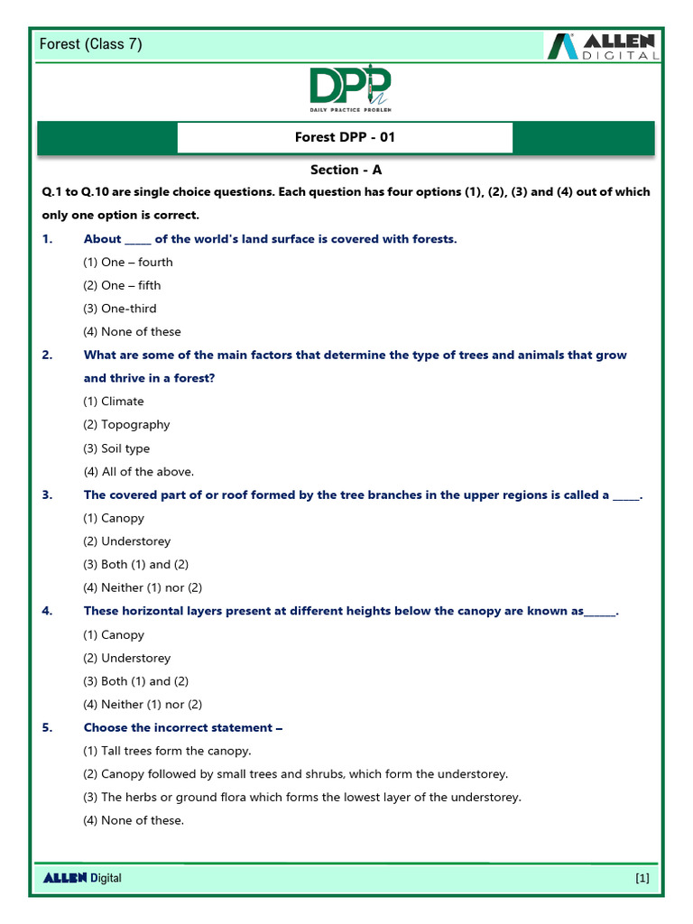 DPP Forest Advance 1663672195440 | PDF | Food Web | Decomposition