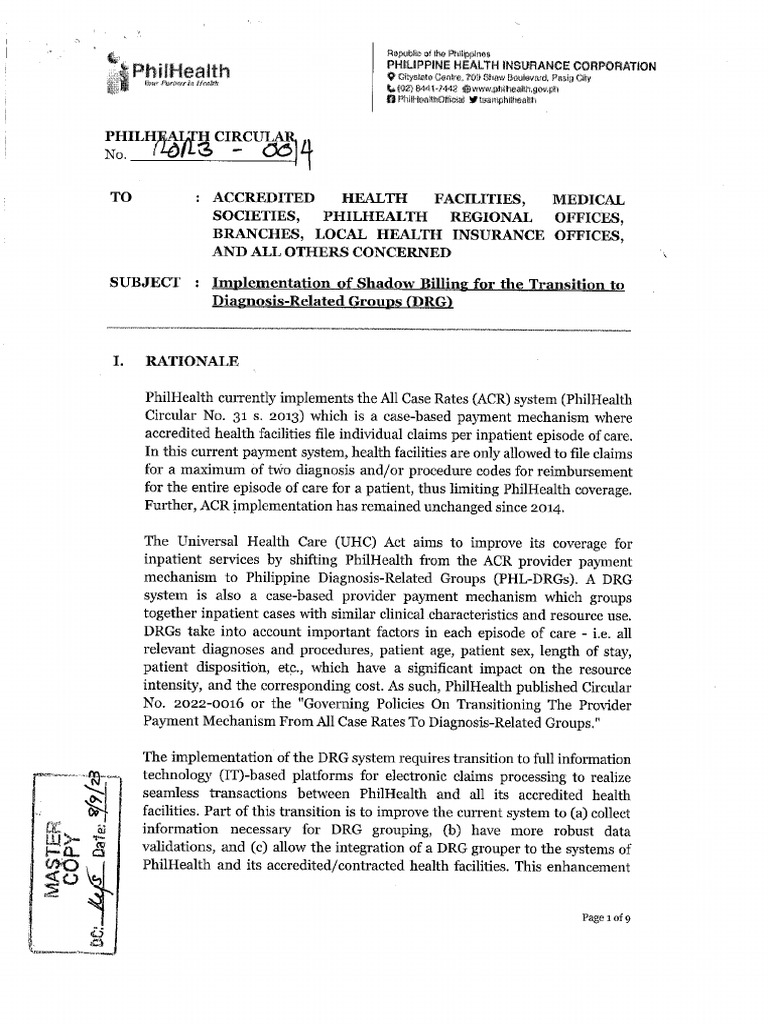 Pc2023-0014 Shadow Billing | PDF