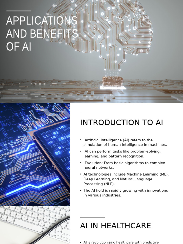 Applications and Benefits of AI | PDF | Artificial Intelligence ...