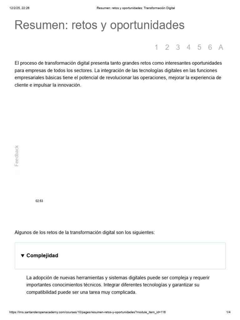 Resumen - Retos y Oportunidades - Transformación Digital | PDF | La ...