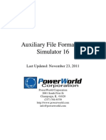 Auxiliary File Format for Simulator 16
