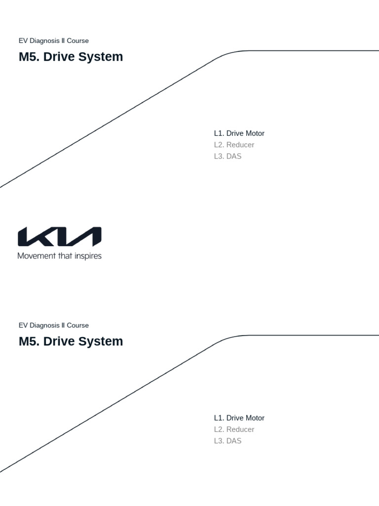 M5. Drive System - Kia - V1 | PDF | Four Wheel Drive | Electric Motor
