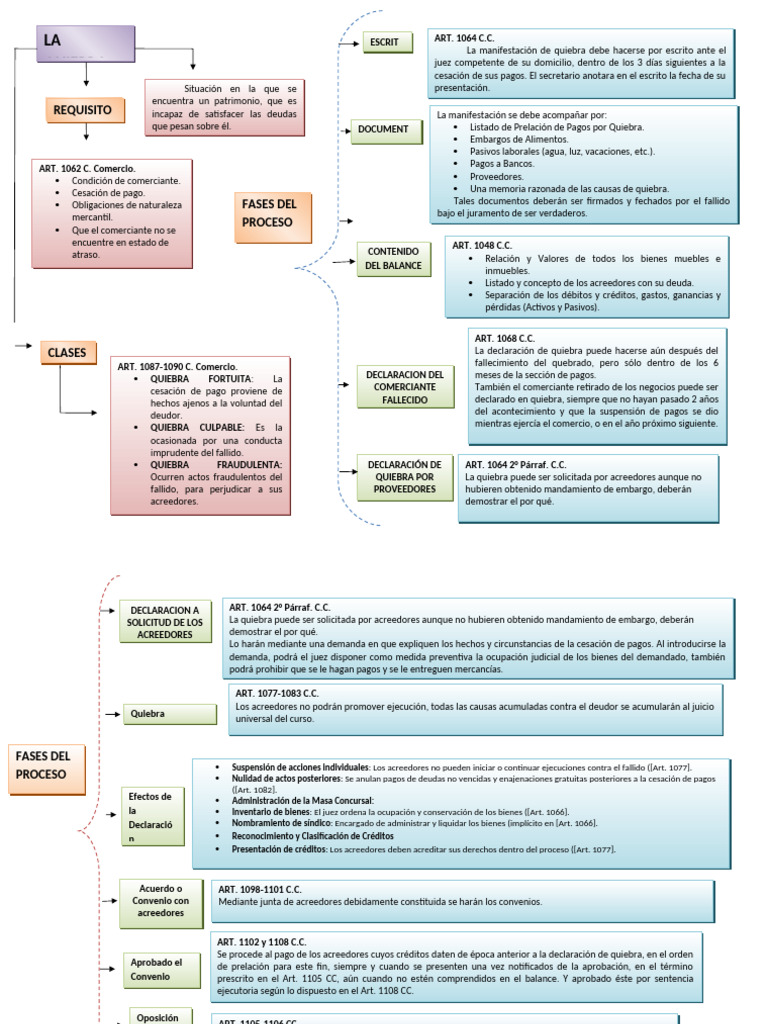 Tipos y Proceso de Quiebra Empresarial | PDF | Bancarrota | Pagos