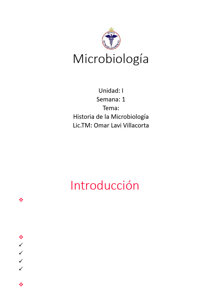 Historia y Fundamentos de la Microbiología | PDF | Microscopio ...