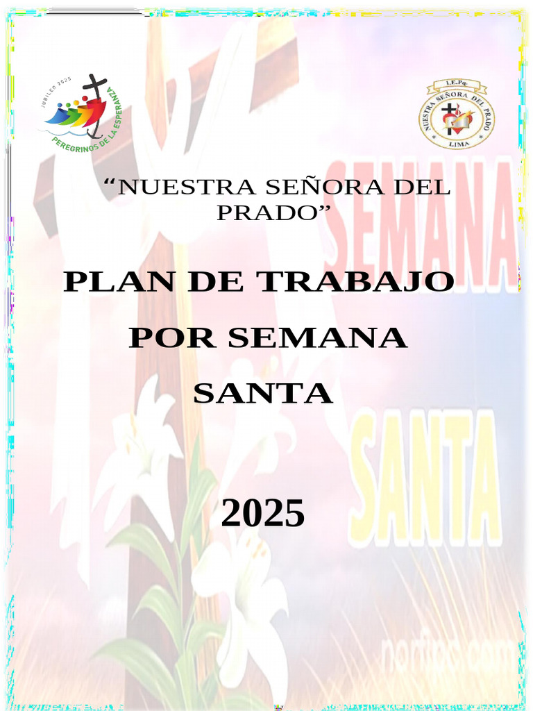 Plan Semana Santa 2025 | PDF | Cristo (título) | Poncio Pilato