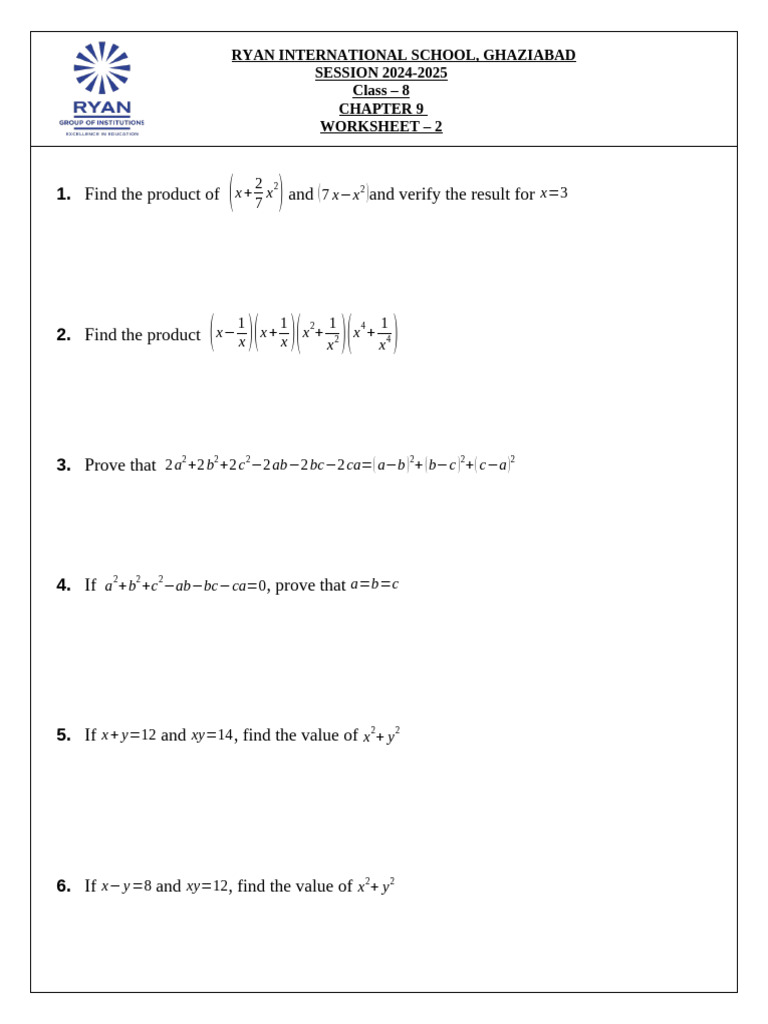 CH 9 WS 2 | PDF