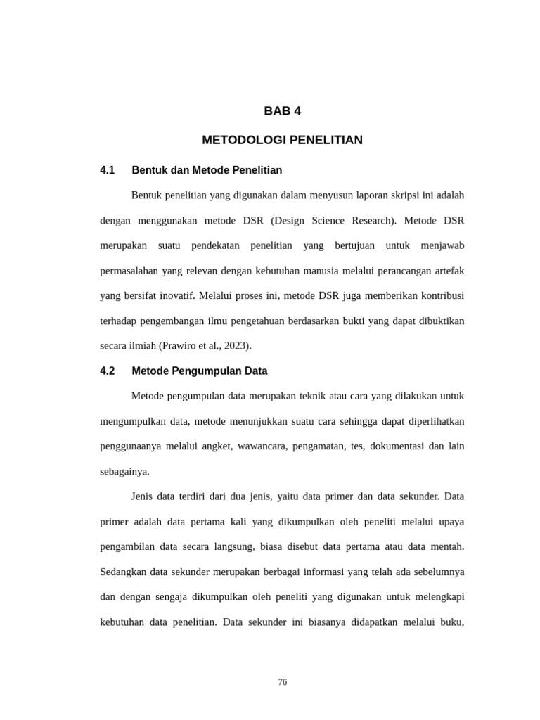 Metode Penelitian DSR dan Pengumpulan Data | PDF