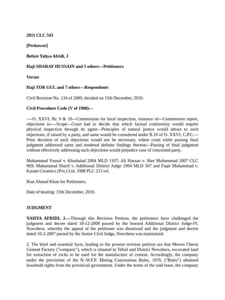 2011 CLC 543 | PDF | Judgment (Law) | Courts