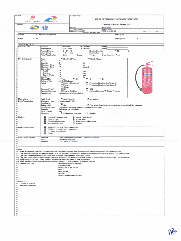 Data Sheet APAR - APAB Loading Terminal Bunyu | PDF
