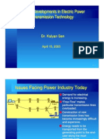 Recent Development in Electric Power Transmission Technology