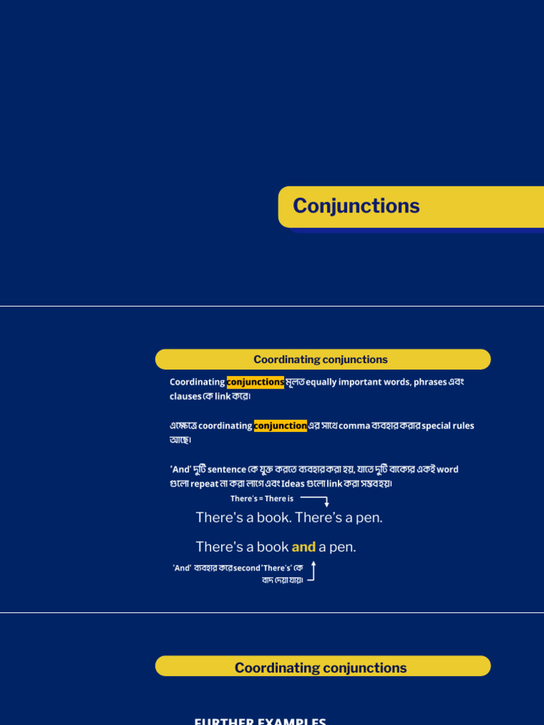 01 Conjunctions | PDF