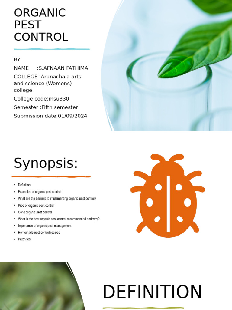 Organic Pest Control Methods Explained | PDF | Pest Control | Pest ...