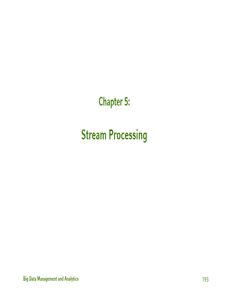 Chapter-5 Stream Processing Part1 | PDF | Apache Spark | Information ...