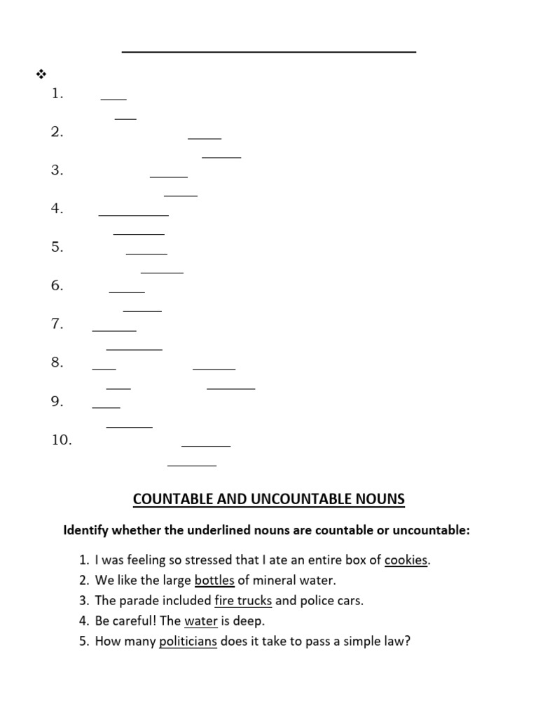 Exercises On Singular and Plural Noun:: Pluralize The Underlined Words ...