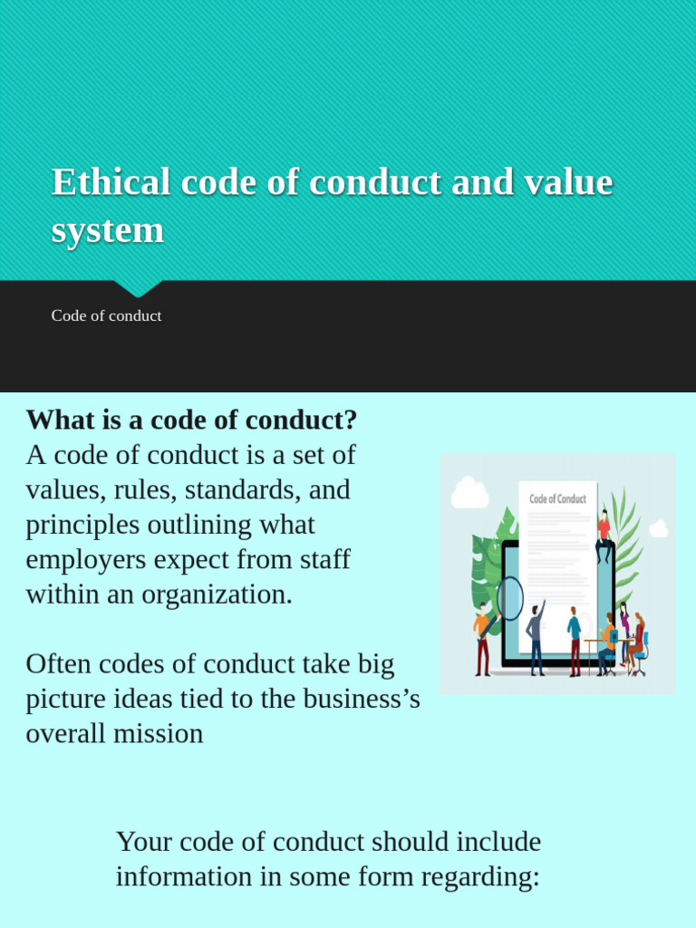 Ethical Code of Conduct and Value System | PDF