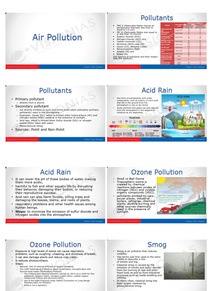 Understanding Air Pollution and Its Effects | PDF | N Ox | Smog