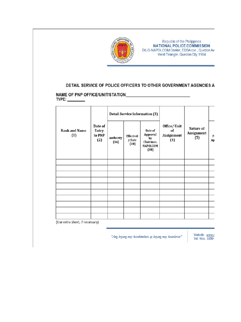 NAPOLCOM Personnel Directory 2025 | PDF | Government | Law Enforcement