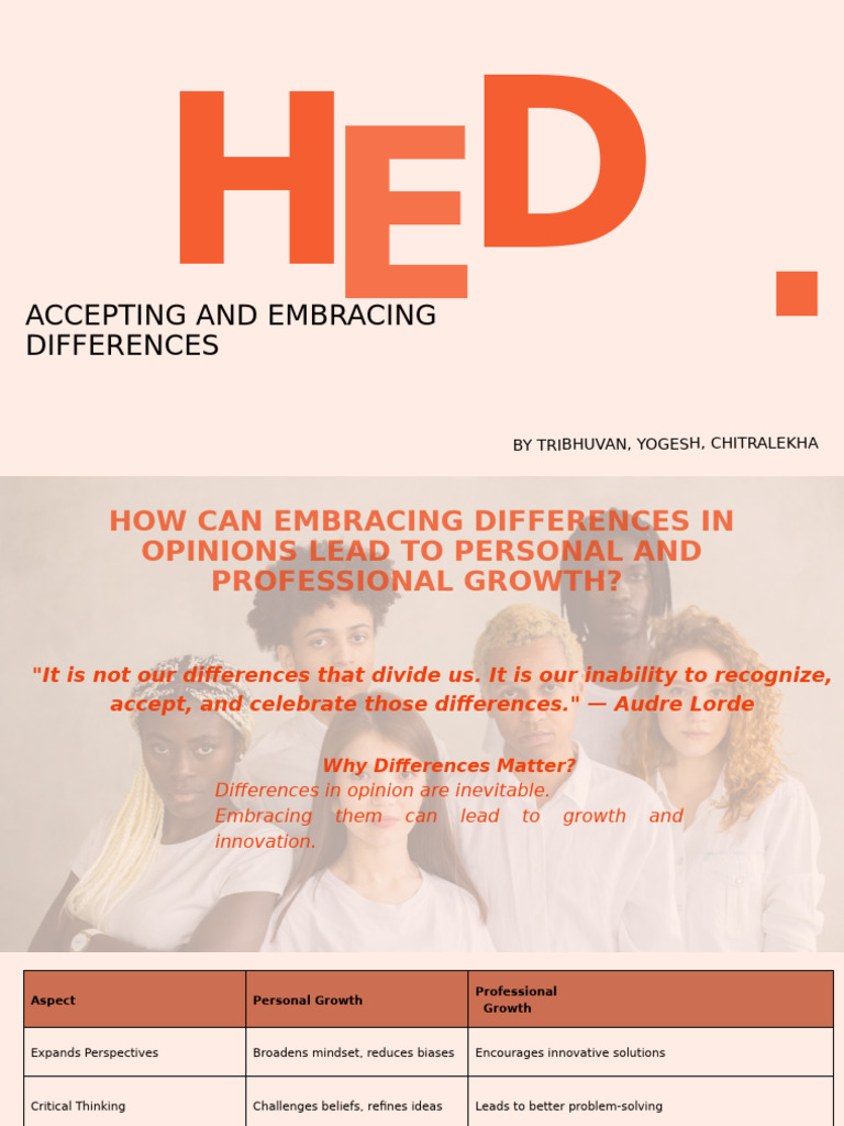Embracing Differences for Growth | PDF | Psychological Resilience ...