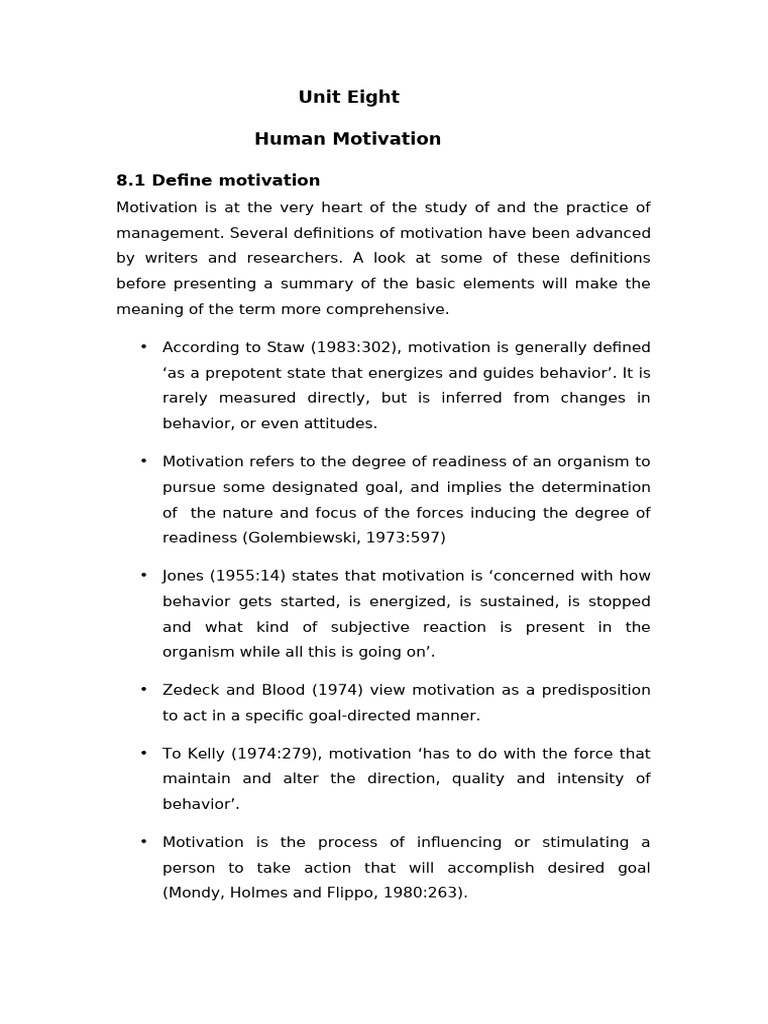 Understanding Human Motivation Concepts | PDF | Motivational | Motivation