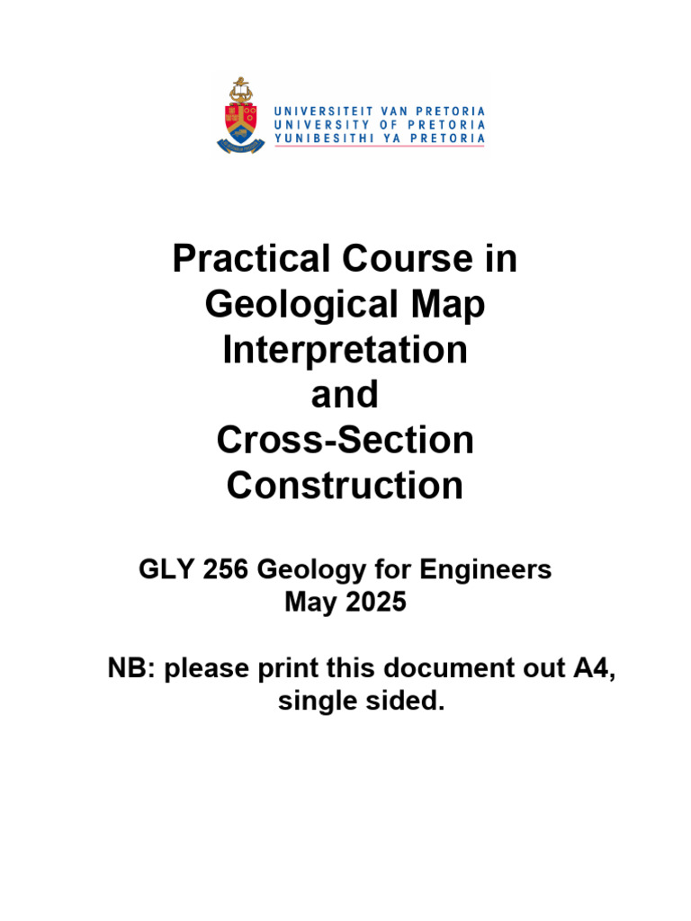 GLY 256 Maps and Cross-Sections | PDF