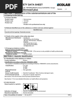 Safety Data Sheet for Cosmetic Products | PDF | Dangerous Goods | Toxicity