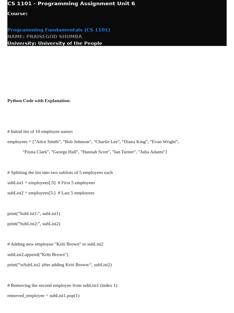 Programming 6 - 250519 - 174436 | PDF | Computing | Computer Programming