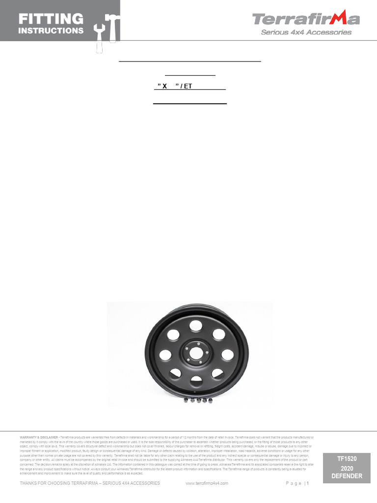 TF1520 | PDF | Nut (Hardware) | Vehicle Technology