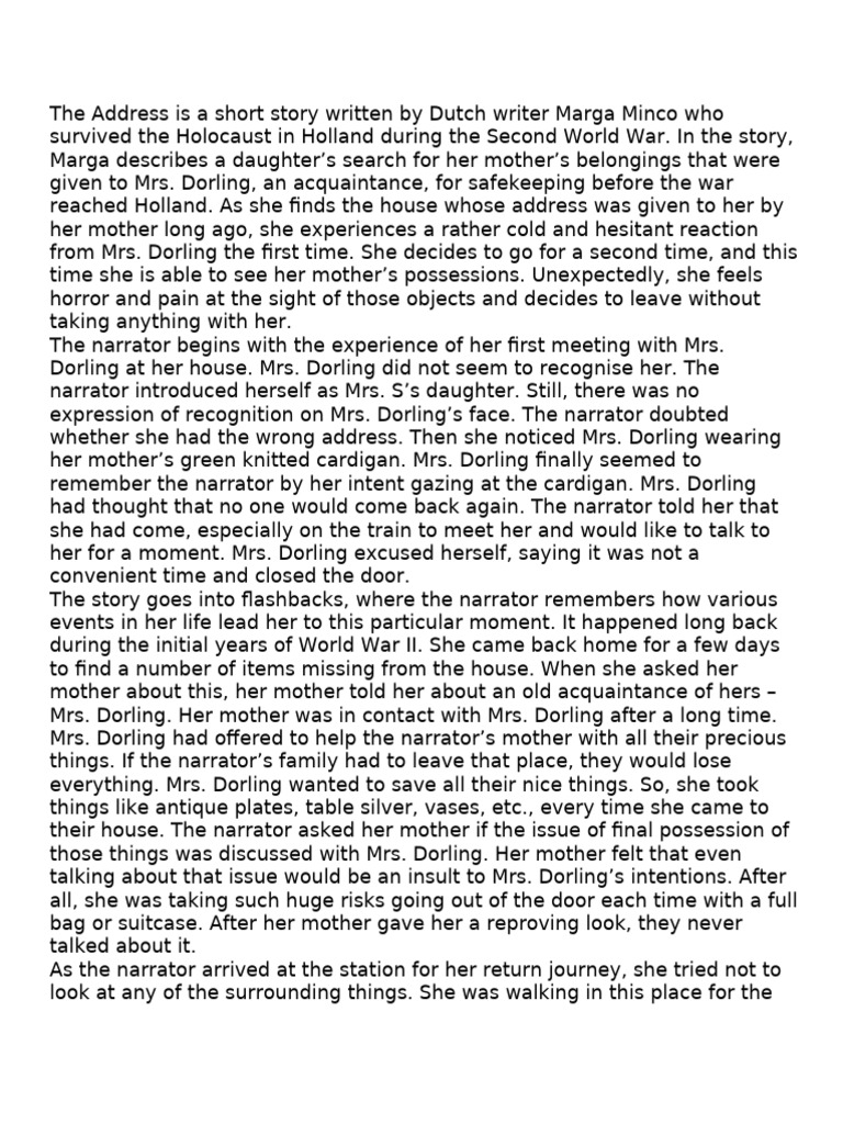 The Address Notes in Detail... 2024 Edited | PDF