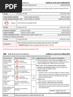 Concentrated Sulfuric Acid Hazards Guide | PDF | Sulfuric Acid | Acid