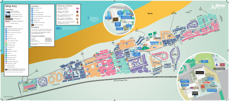 Map Key: Activities Amenities Character Entrance | PDF