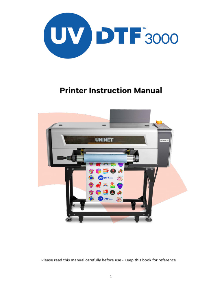 UVDTF3000 Printer Setup Guide | PDF | Computer Network | Software