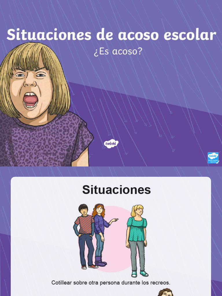 Situaciones de Acoso Escolar | PDF