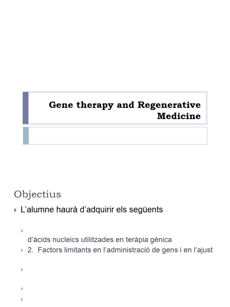 Introduction Gene Therapy | PDF