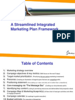 A Streamlined Integrated Marketing Plan Framework