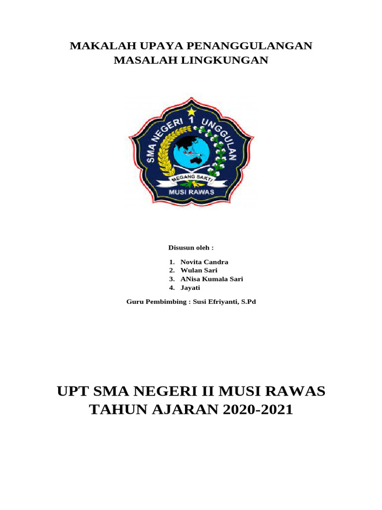 Upaya Penanggulangan Masalah Lingkungan | PDF