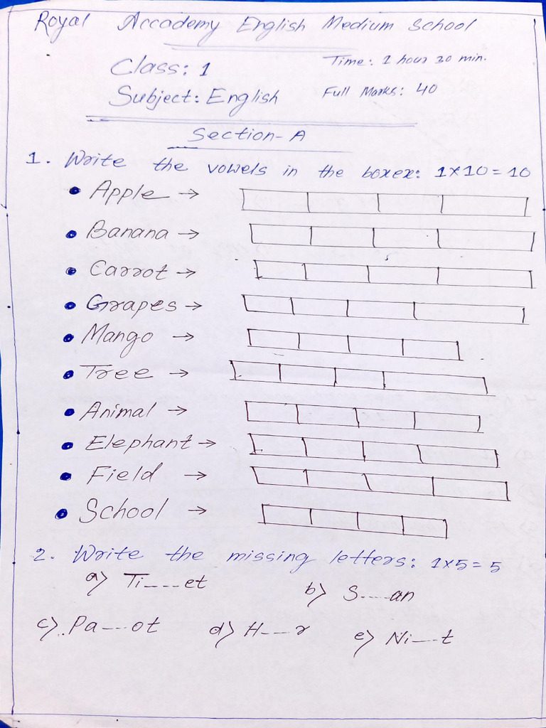 Class 1 | PDF