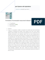 Fuzzy AHP for Prioritizing HC Measurement Indicators