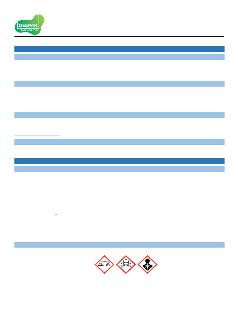 MSDS Phenol 241126 152012 | PDF | Personal Protective Equipment | Toxicity