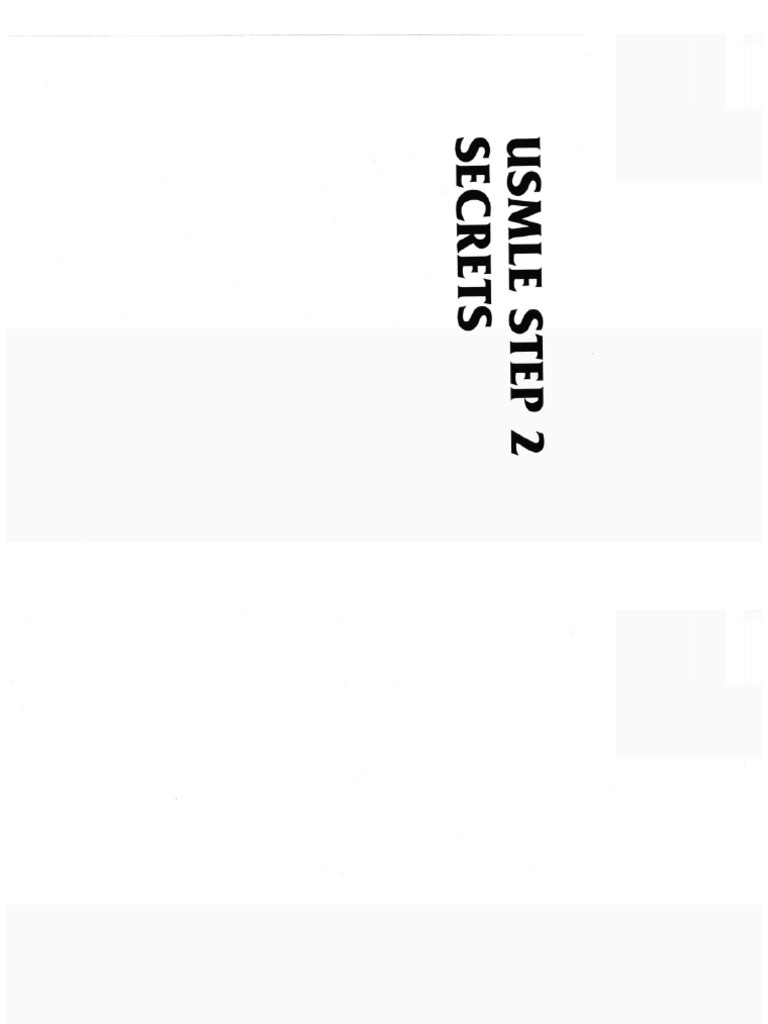 USMLE2 Secret | PDF