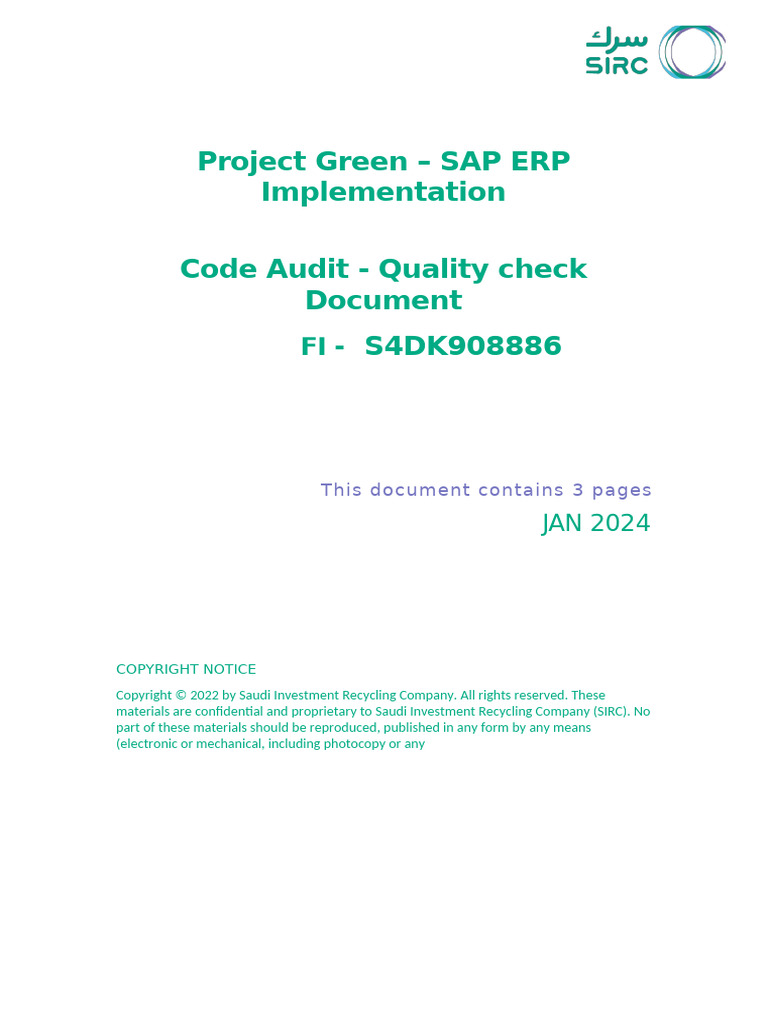 S4DK908886 - Code Audit Document | PDF