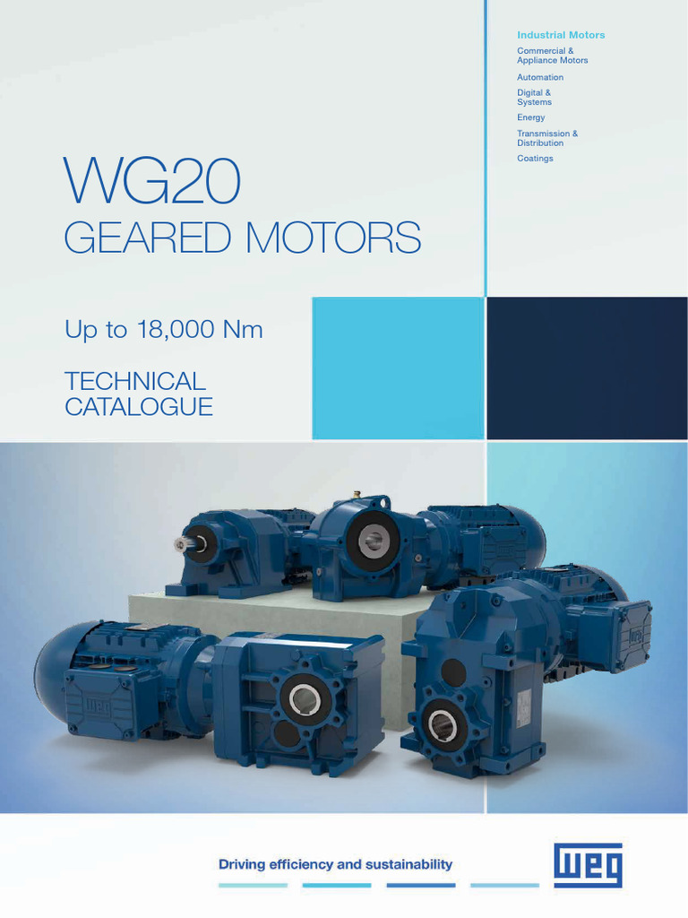 WEG WG20 Gear Units and Geared Motors Up To 18000 NM 50076915