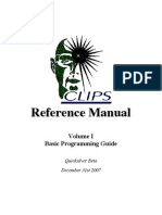CLIPS Volume I Basic Programming Guide