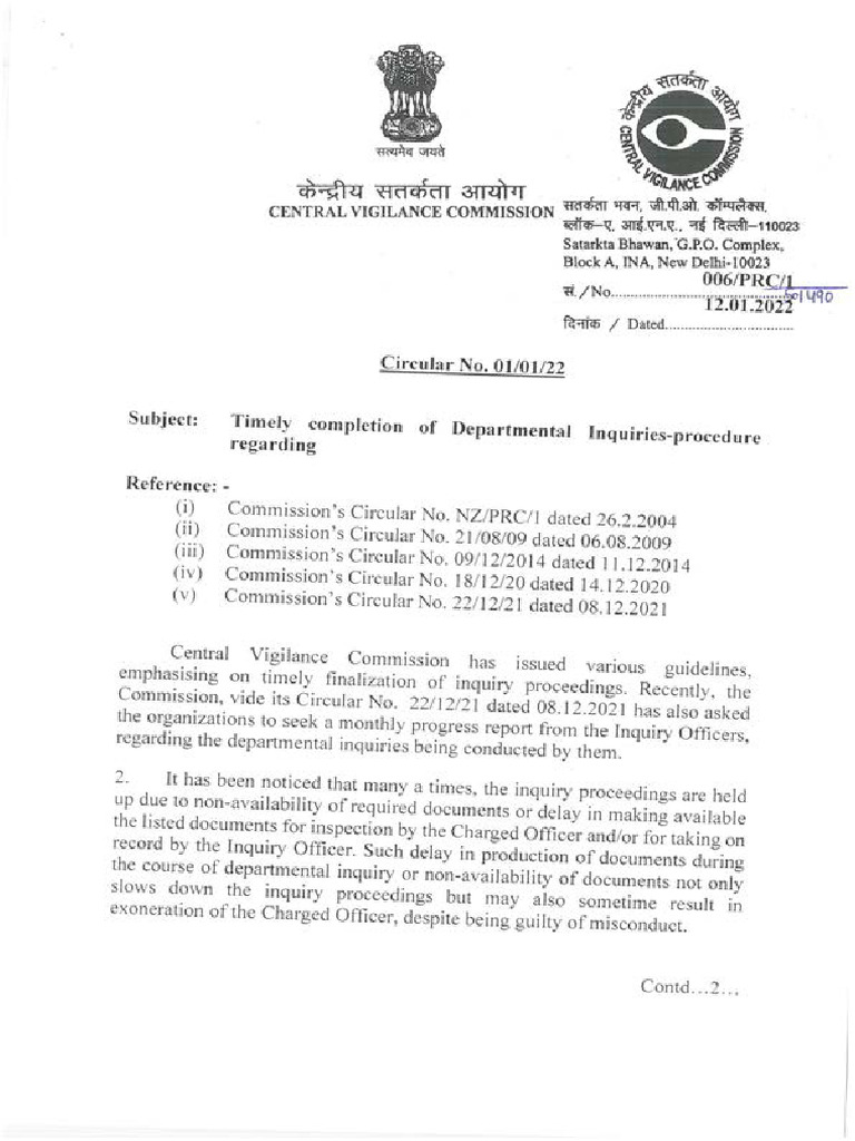 Circular No 01-01-22 | PDF