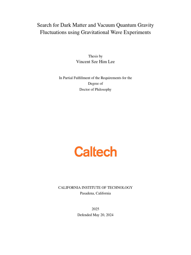 Dark Matter and Quantum Gravity Insights | PDF | Gravitational Wave ...