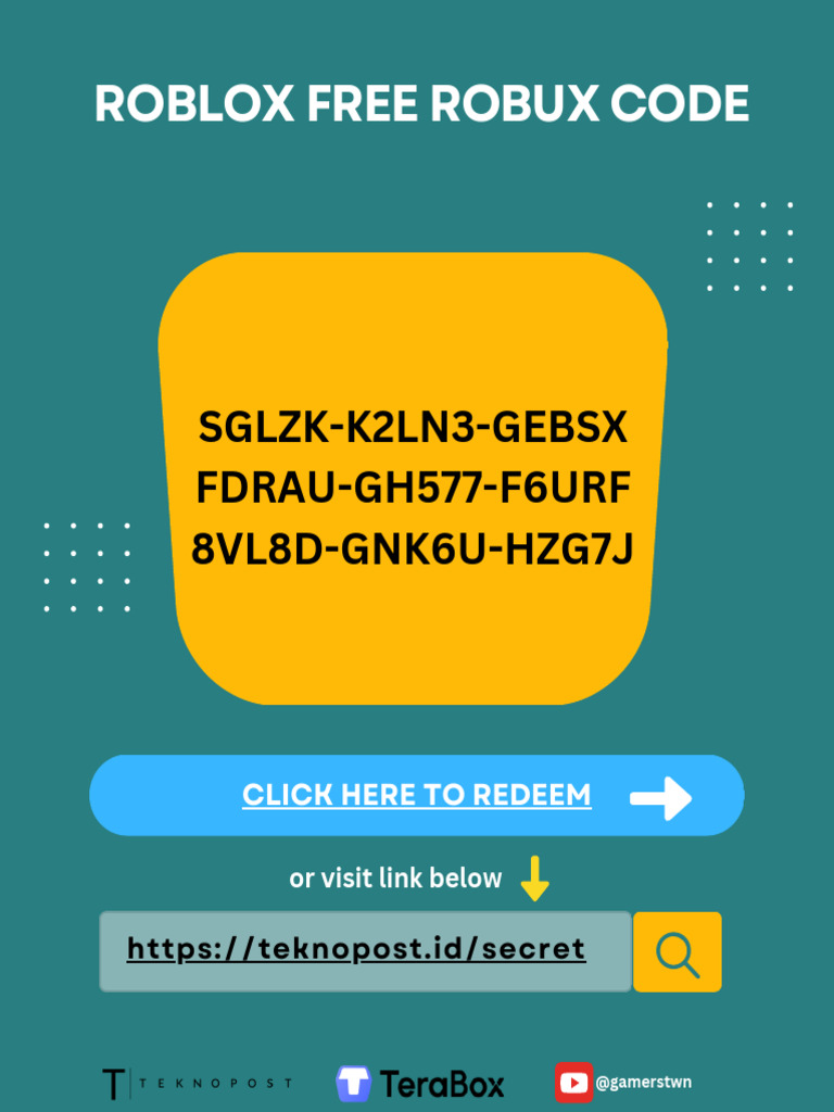(Teknopost) 25000 Robux Code Free | PDF
