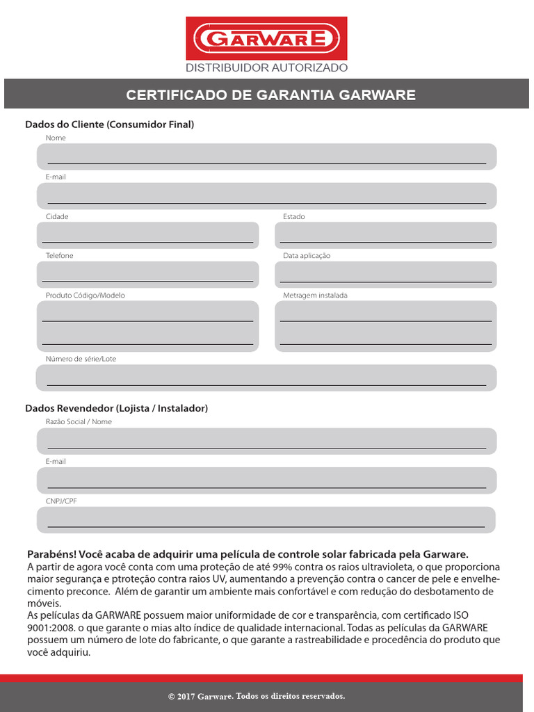 Garantia Garware | PDF