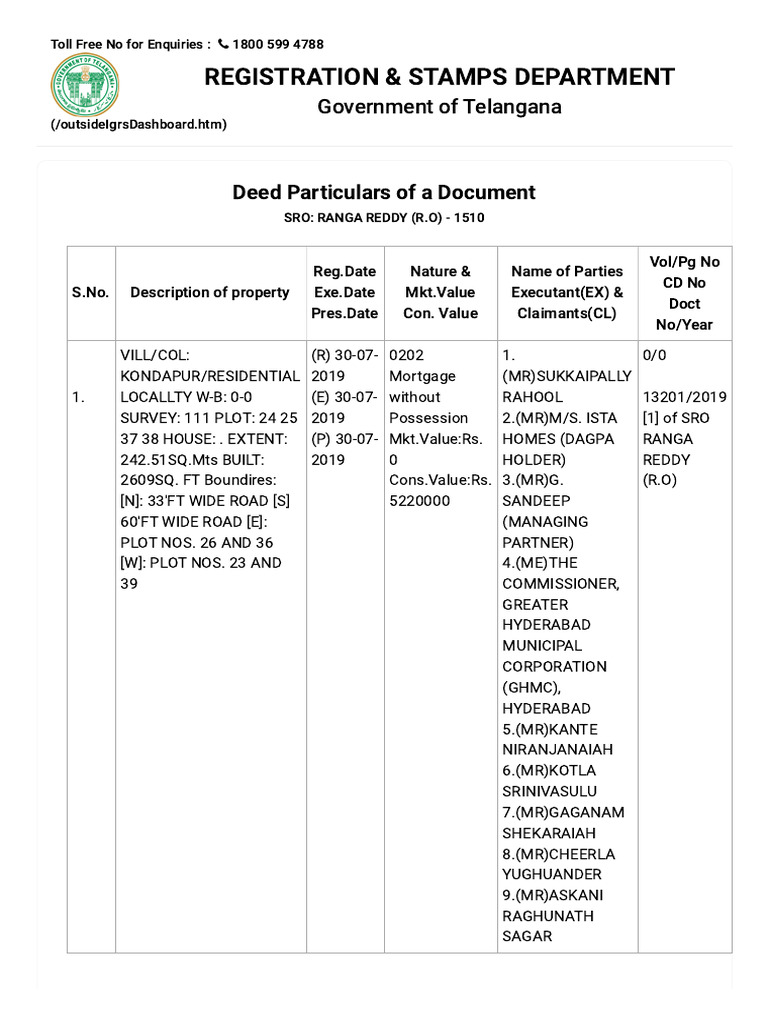 Marathi Draft Format for Property Deed | PDF
