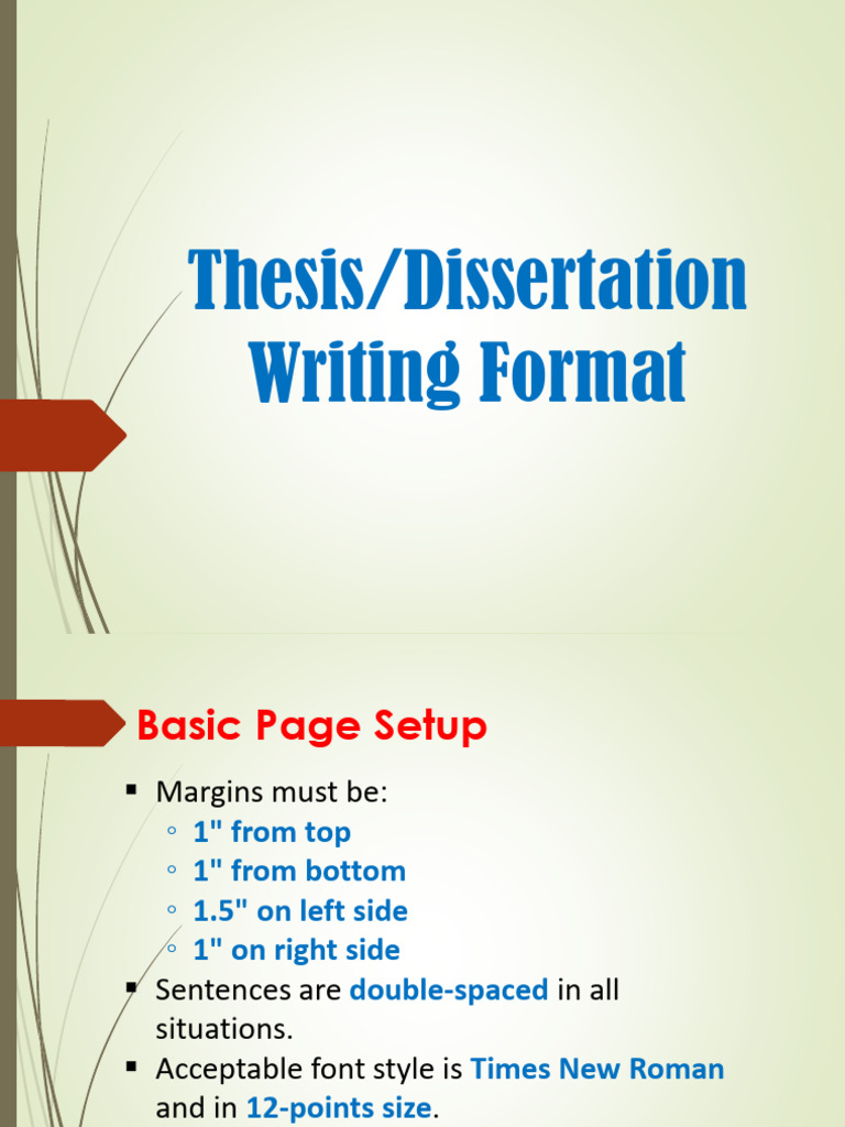 Thesis Writing Format Guidelines | PDF | Qualitative Research | Thesis