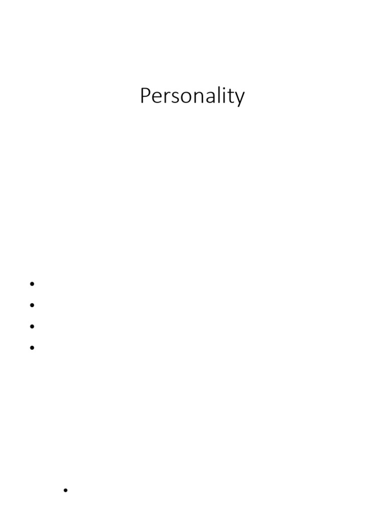 Understanding Personality: Factors & Types | PDF | Unconscious Mind ...